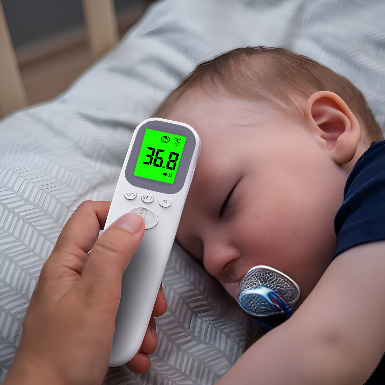 Digital Thermometer Infrared - เครื่องวัดอุณหภูมิร่างกายแบบดิจิตอลอินฟราเรด สำหรับใช้ในบ้าน ทารก ผู้ใหญ่ วัดหน้าผาก แบบไม่สัมผัส