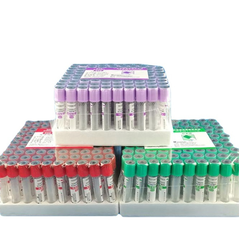 Blood Collection Tube - 100/แพ็คทิ้งปราศจากเชื้อสูญญากาศเลือดหลอด EDTA Heparin ธรรมดาหลอดเจลเซรั่ม Clot Activator