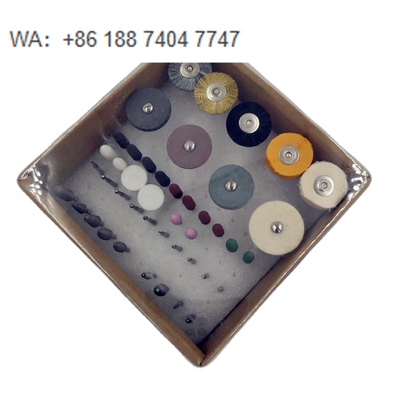 Medical Lab Kit - ชุดหัวเจียรเพชรสำหรับขัดเงาในห้องปฏิบัติการ ชุดอุปกรณ์ขัดและขัดเงาเรซินคอมโพสิตแบบยืดหยุ่น พร้อมถาดพอร์ซเลน