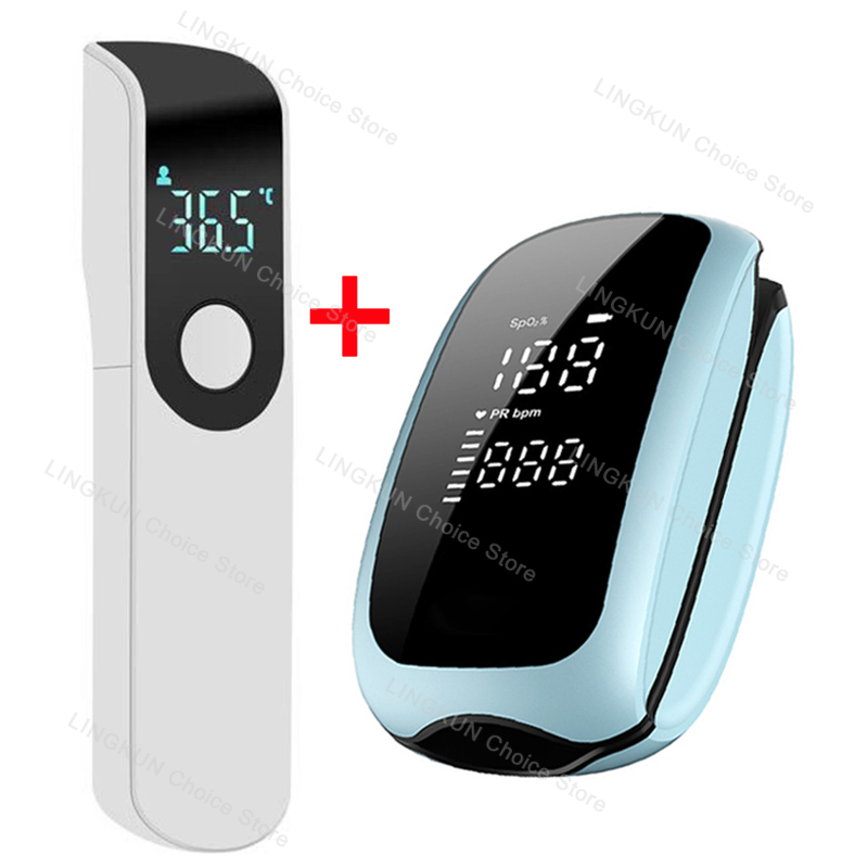Digital Thermometer Infrared - เครื่องวัดอุณหภูมิไข้อินฟราเรด Oximeter แบบชาร์จไฟได้ดิจิตอล LCD ทารกผู้ใหญ่แบบไม่สัมผัสเลเซอร์อุณหภูมิร่างกายเครื่องวัดอุณหภูมิหู