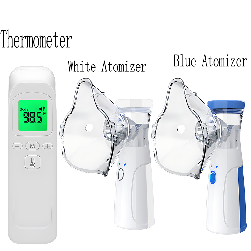 Digital Thermometer Infrared - เครื่องวัดอุณหภูมิทางการแพทย์แบบอินฟราเรดสำหรับวัดอุณหภูมิหน้าผากแบบดิจิตอลไม่ต้องสัมผัส พร้อมเครื่องพ่นละอองน้ำแบบตาข่ายและเครื่องเพิ่มความชื้น