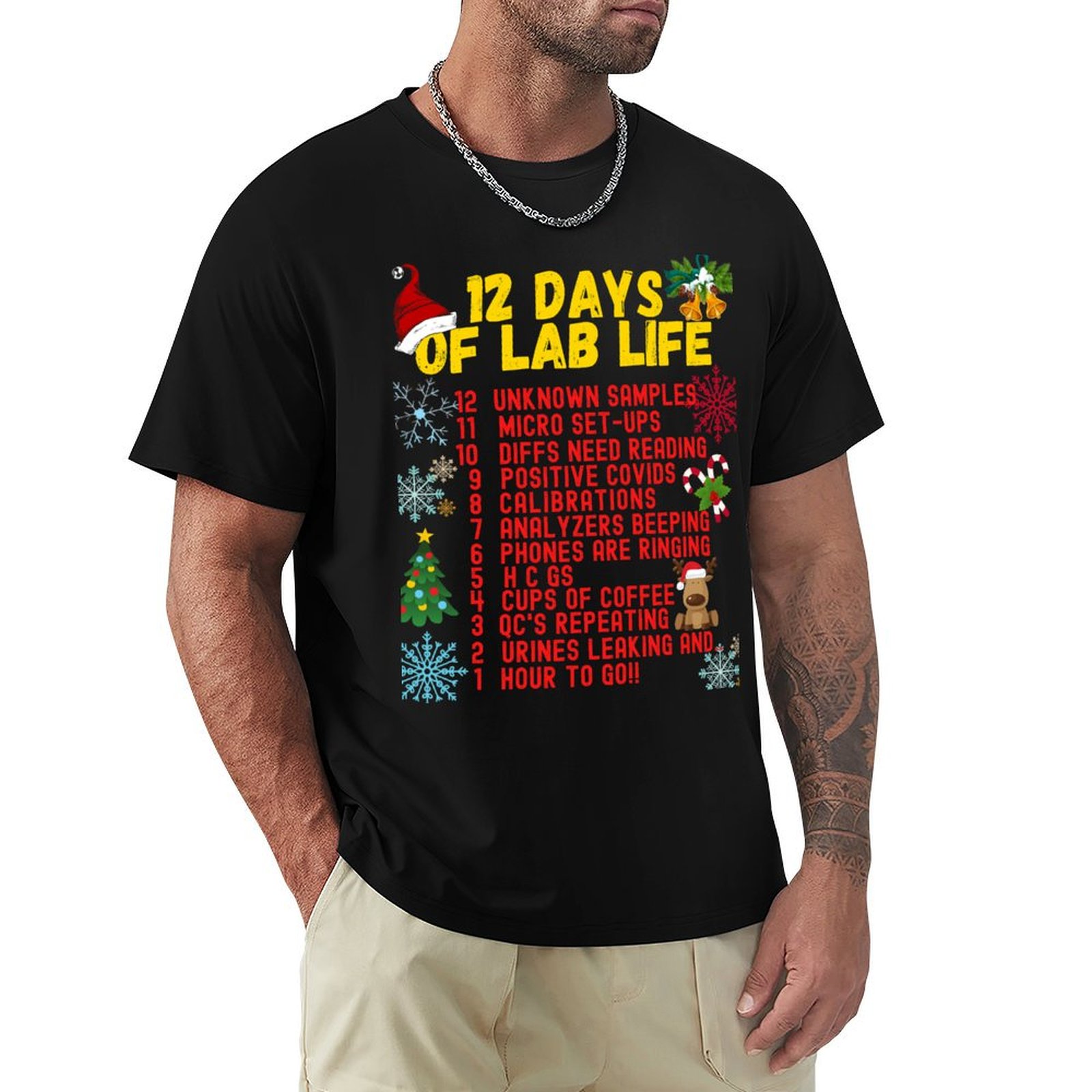 Medical Lab Day - เสื้อยืด 12 DAYS OF LAB LIFE