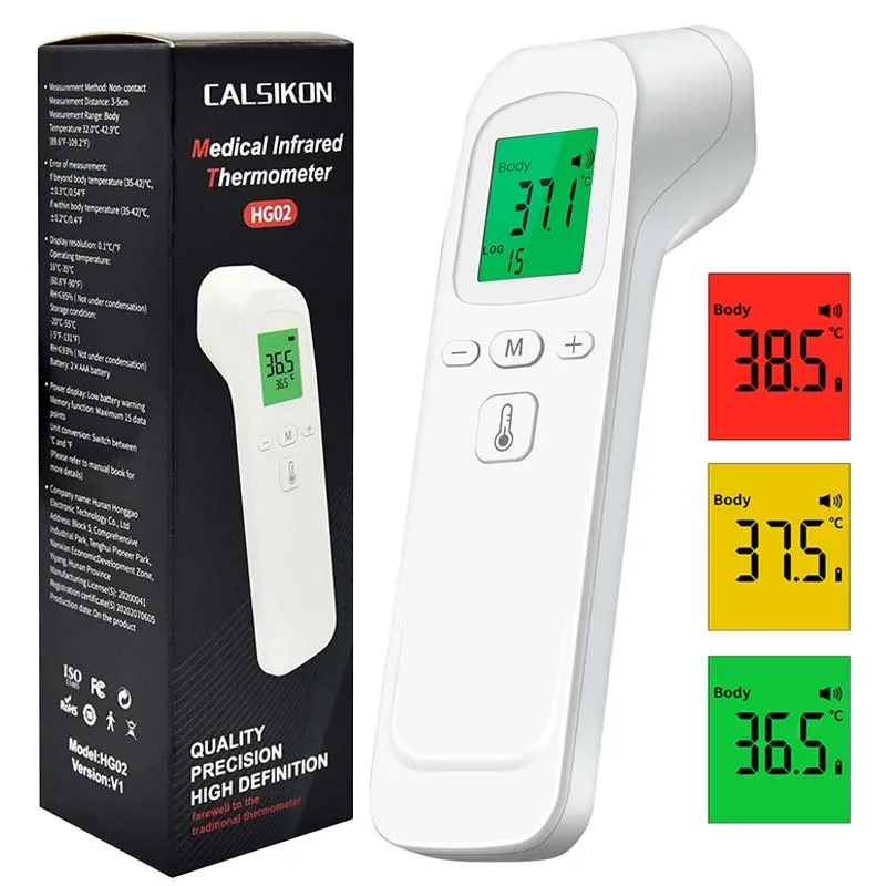 Digital Thermometer Infrared - เครื่องวัดอุณหภูมิอินฟราเรดดิจิตอลทางการแพทย์ การวัดอุณหภูมิอย่างรวดเร็ว เครื่องวัดอุณหภูมิแบบไม่สัมผัสหน้าผากแบบใช้มือถือทางการแพทย์