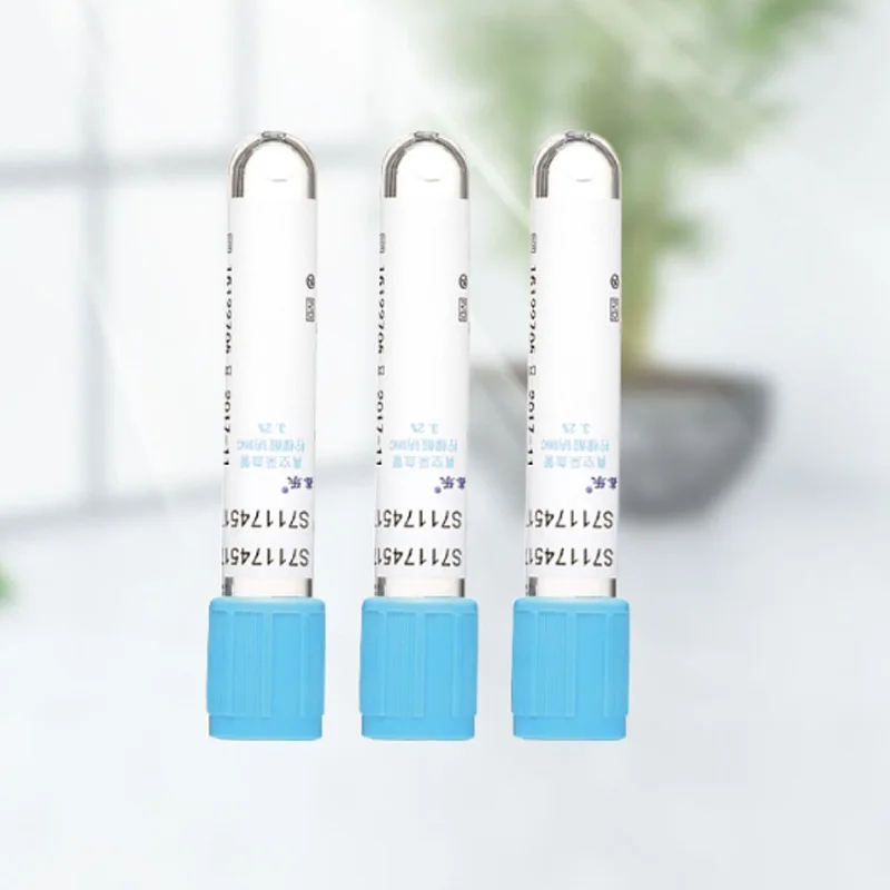 Blood Collection Tube - 20 ชิ้นทิ้งเลือดในเลือดตัวอย่างคอนเทนเนอร์สีฟ้า 3.2% โซเดียมซิเตรตหลอดดูด