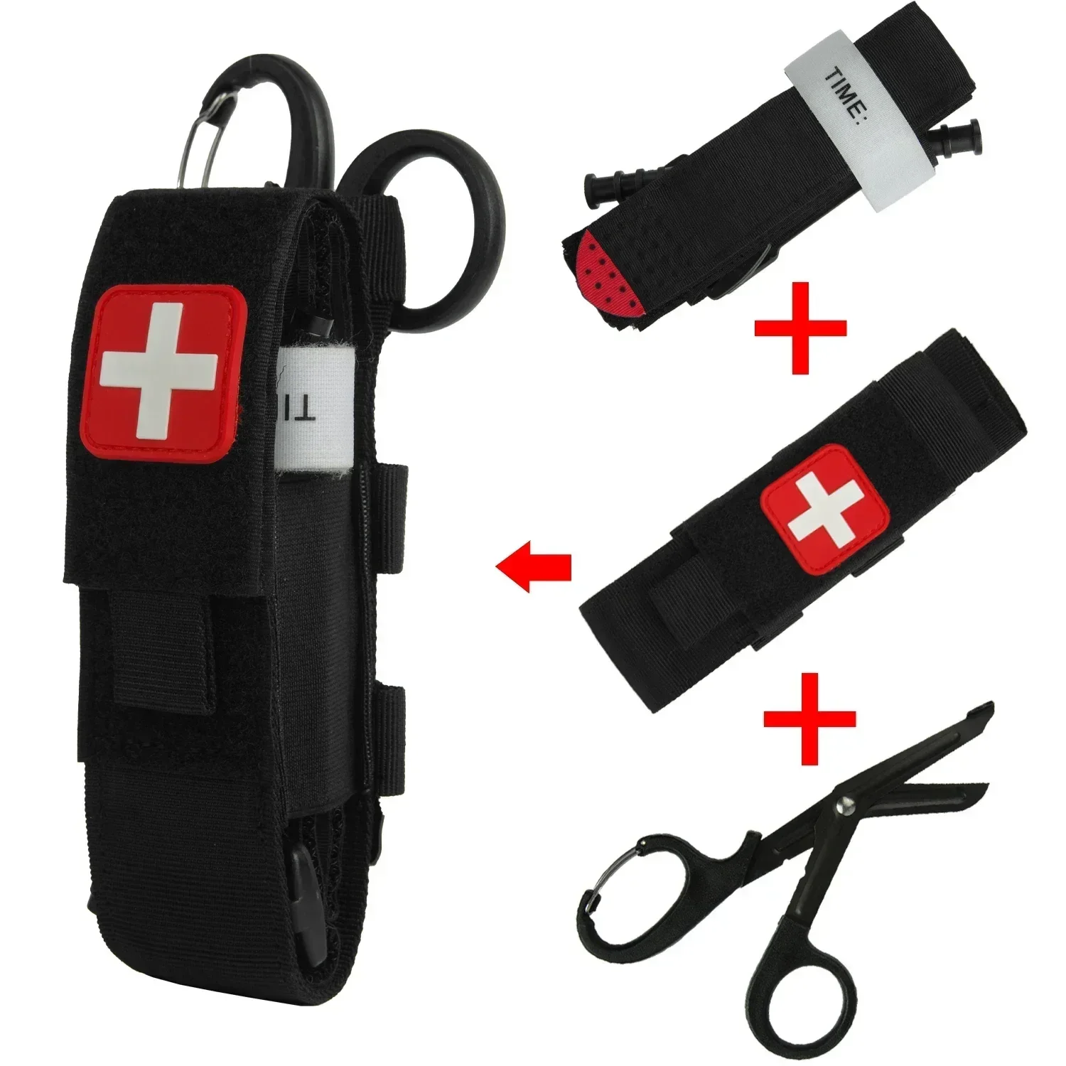 Medical Lab Kit - ยุทธวิธีทหารชุดปฐมพยาบาล Tourniquet Molle Survival ชุดกระเป๋าพยาบาลผู้ถือเกียร์ทางการแพทย์กรรไกรกระเป๋ากลางแจ้งอุปกรณ์