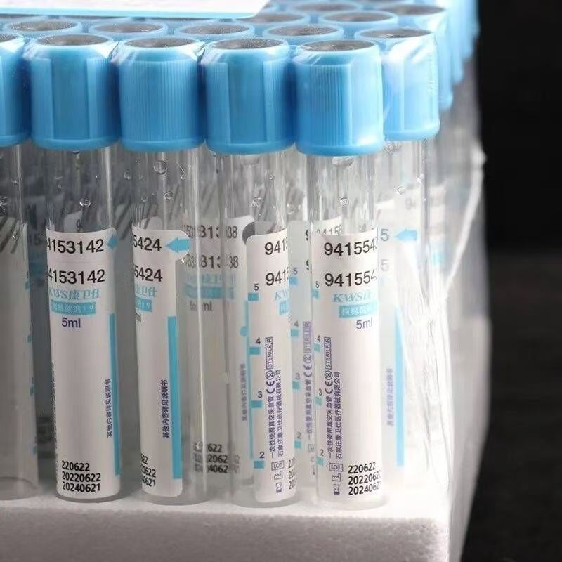 Blood Collection Tube - หลอดเก็บเลือดสุญญากาศปลอดเชื้อ โซเดียมซิเตรต 1:9 แบบใช้แล้วทิ้ง 100 หลอด