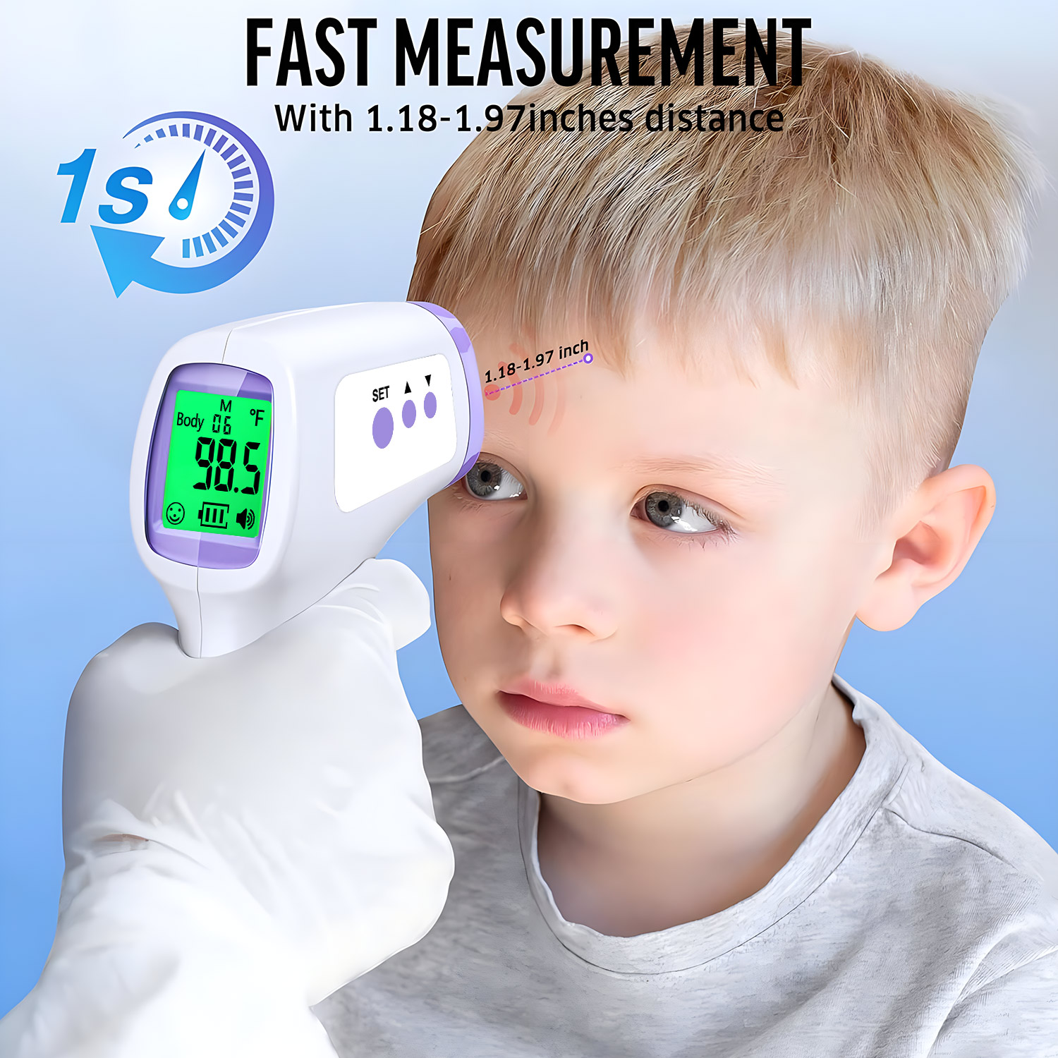 เครื่องวัดอุณหภูมิหน้าผากแบบไม - Digital Thermometer Infrared บทวิจารณ์และราคา