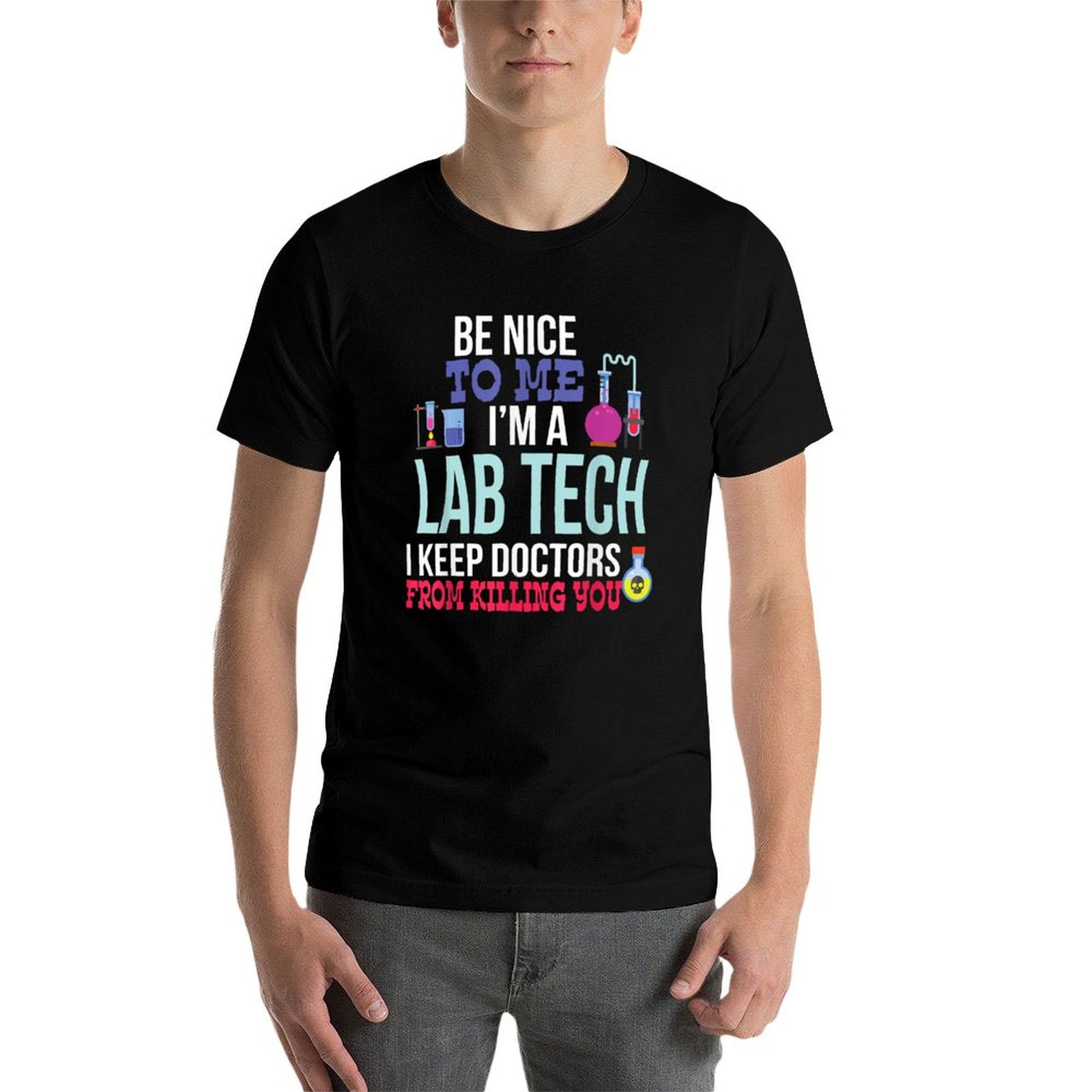 เสื้อยืดตลกๆ สำหรับช่างเทคนิคห - Medical Laboratory Technician บทวิจารณ์และราคา