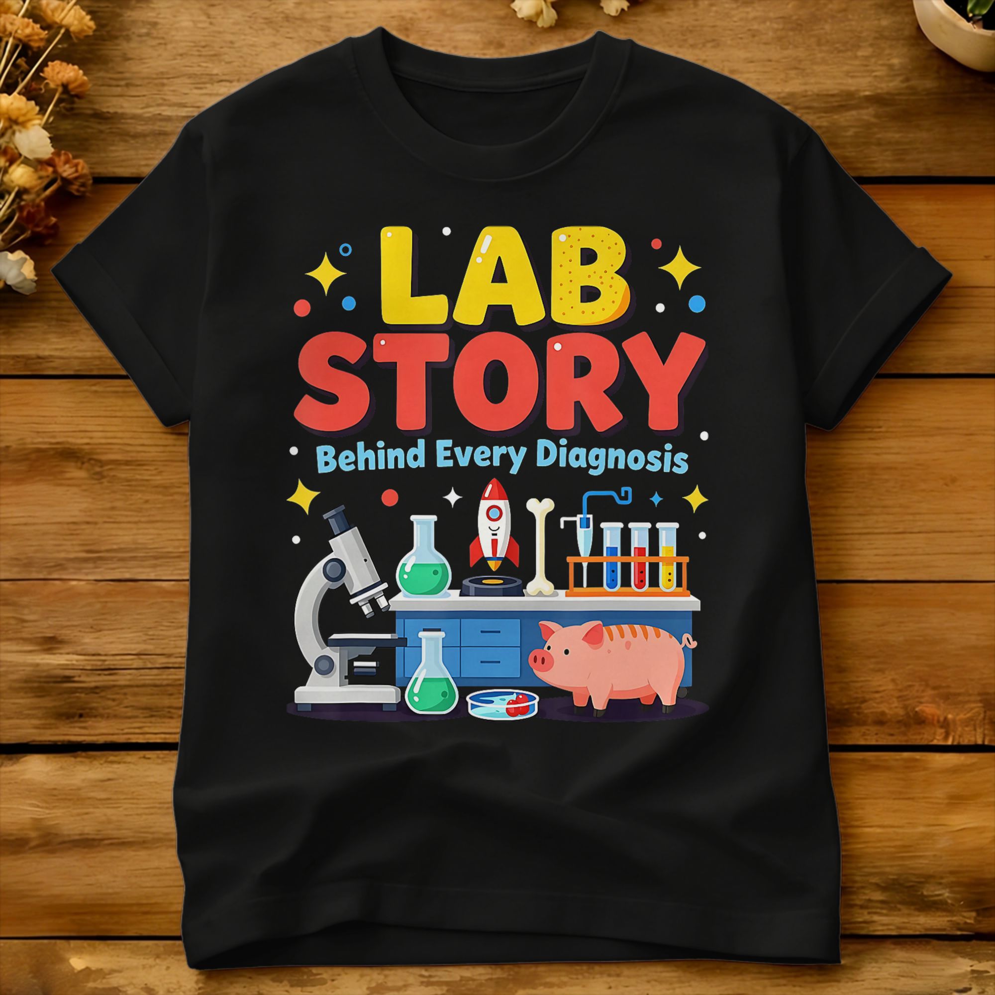 เสื้อยืดทีมช่างเทคนิคห้องปฏิบั - Medical Laboratory Technician บทวิจารณ์และราคา