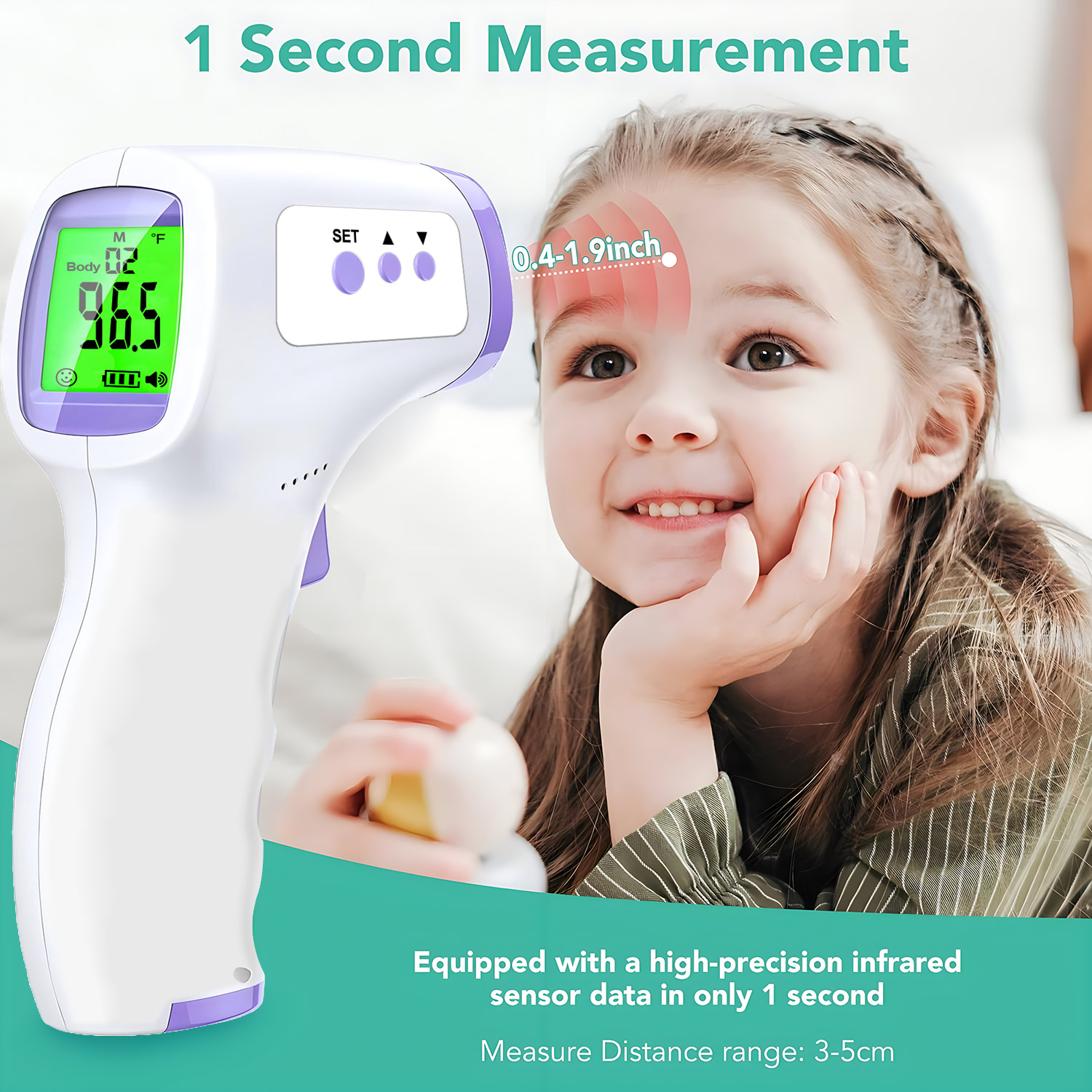 เทอร์โมมิเตอร์ดิจิตอลแบบอินฟรา - Digital Thermometer Infrared บทวิจารณ์และราคา