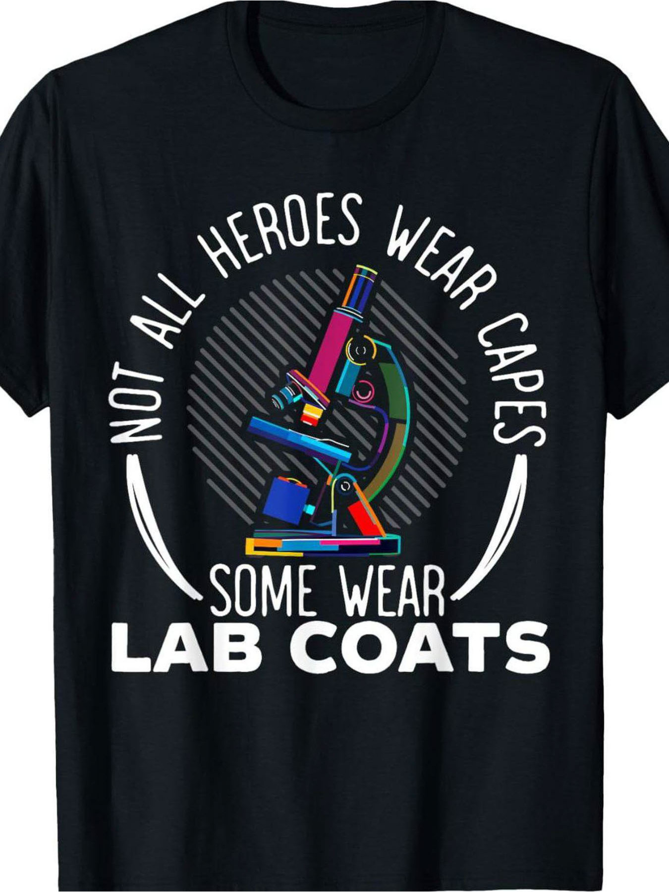 เสื้อยืดแขนสั้นคอกลมสีดำสำหรับ - Medical Laboratory Technician บทวิจารณ์และราคา