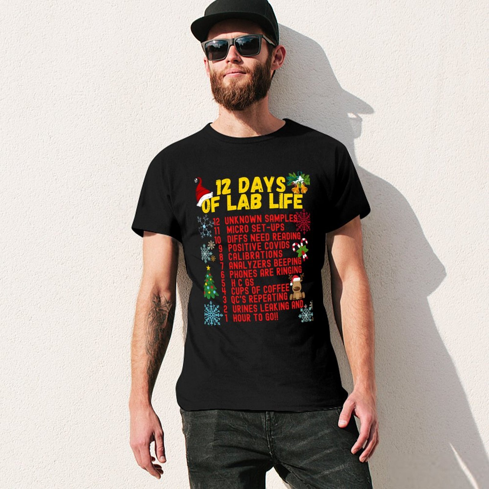 เสื้อยืด 12 DAYS OF LAB LIFE C - Medical Lab Day บทวิจารณ์และราคา
