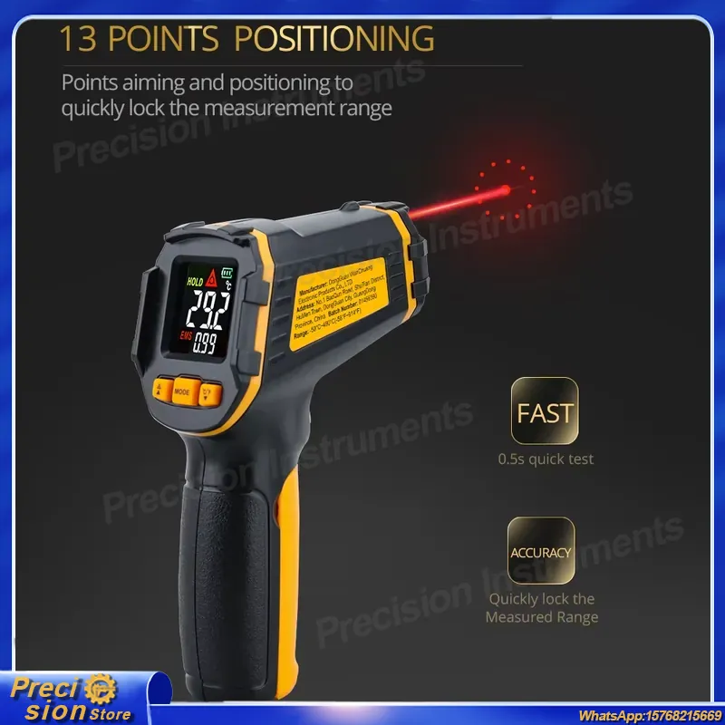 เครื่องวัดอุณหภูมิอินฟราเรดแบบ - Digital Thermometer Infrared บทวิจารณ์และราคา