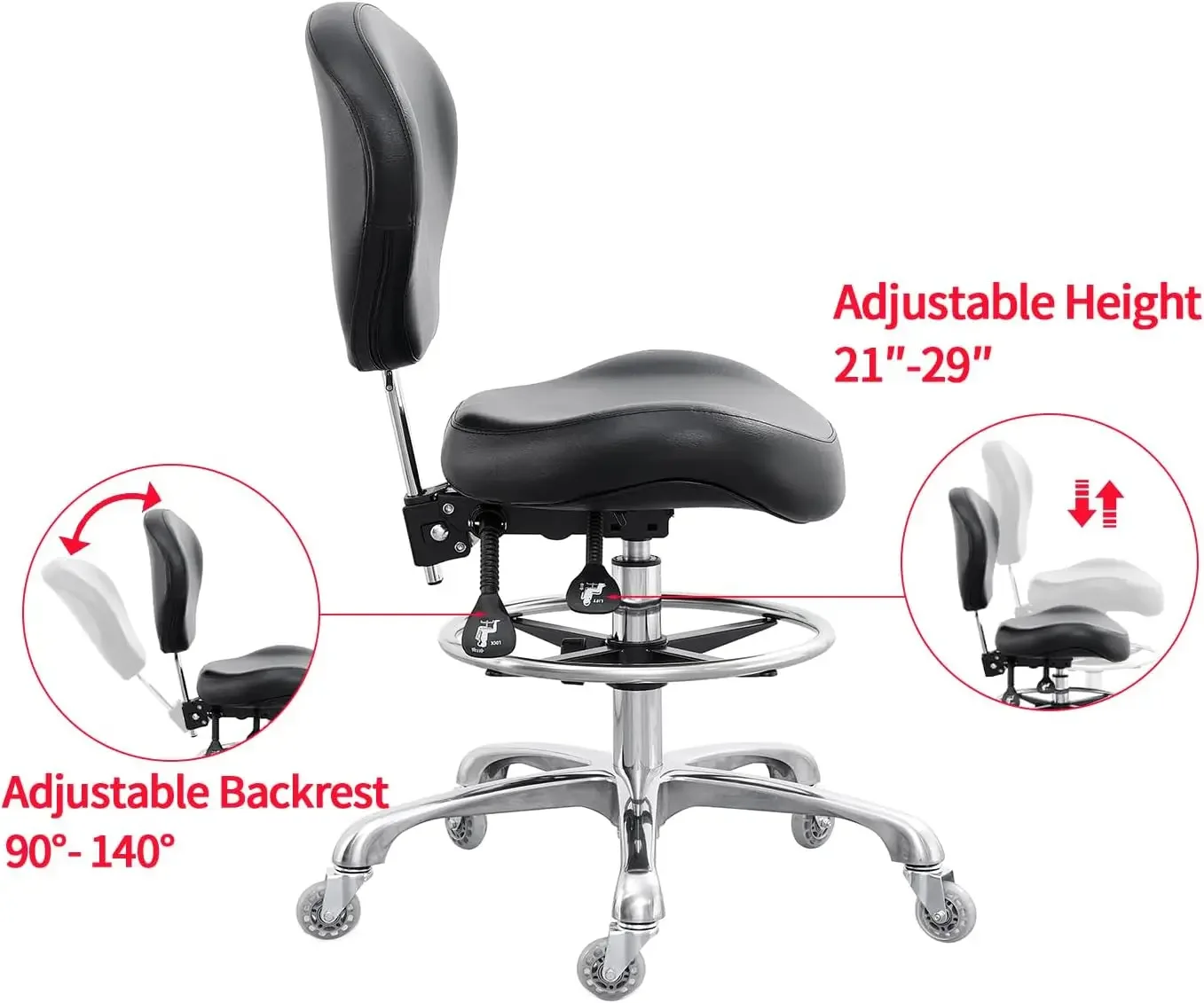 เก้าอี้เขียนแบบปรับระดับได้ เก - Medical Lab Chair บทวิจารณ์และราคา