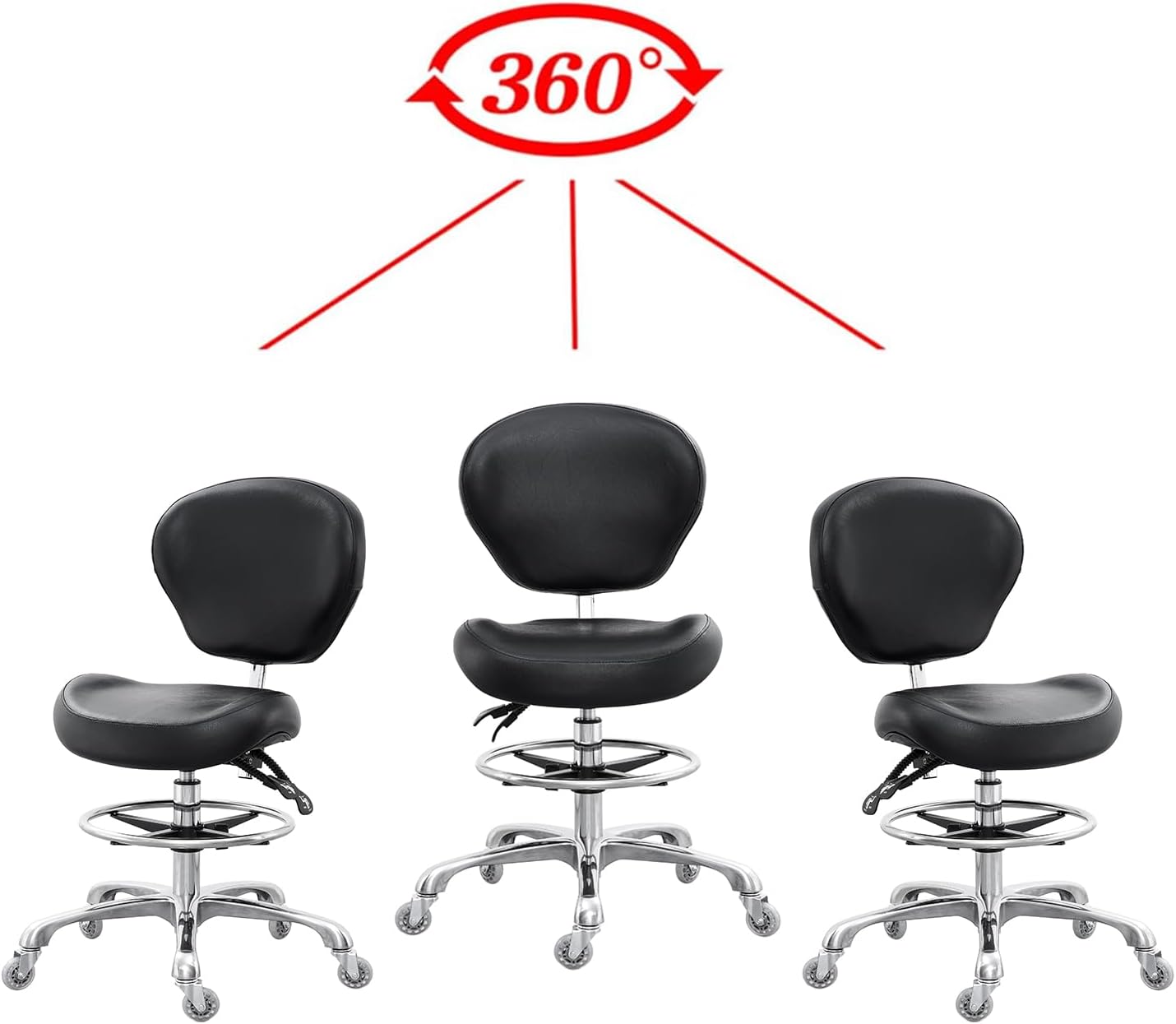 เก้าอี้เขียนแบบพร้อมพนักพิง ปร - Medical Lab Chair บทวิจารณ์และราคา